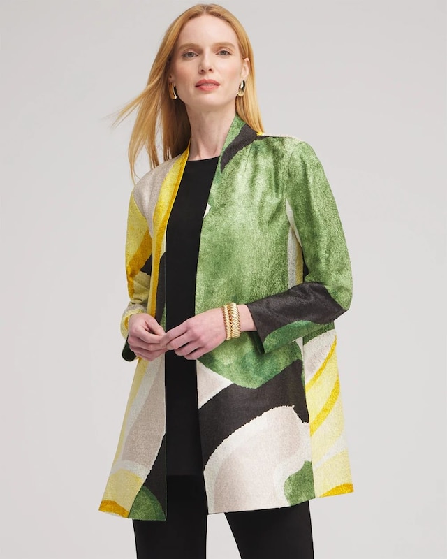 Travelers Collection Abstract Crushed Jacket